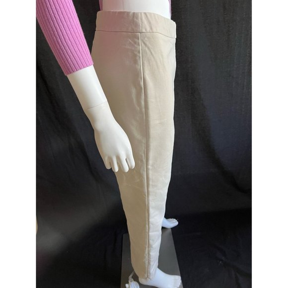 Chapter Club Women's Pants Beige Cotton Trousers Zip Size 10 - Picture 4 of 6
